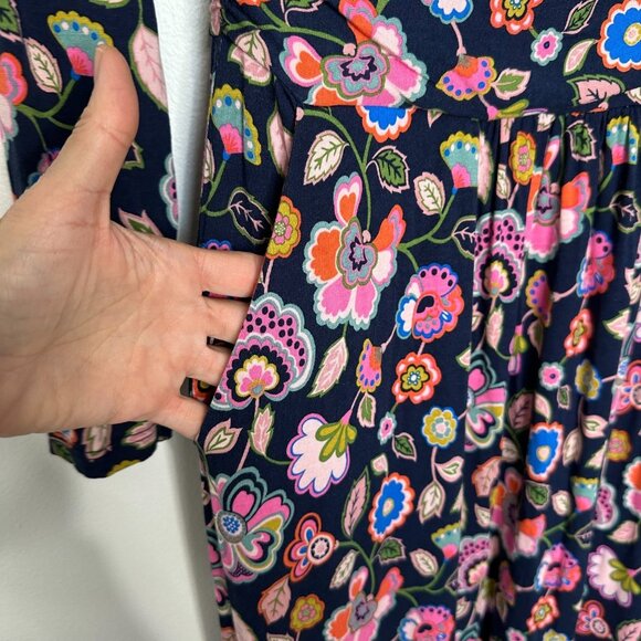 Boden Amelie Midi Dress Size 6 Multi Cascade Bloom Floral - Picture 5 of 11